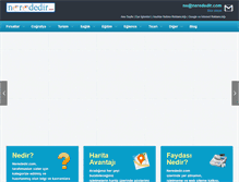 Tablet Screenshot of nerededir.com